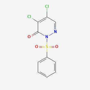 3(2H)-Pyridazinone, 4,5-dichloro-2-(phenylsulfonyl)-