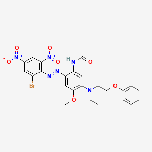 N-(2-((2-Bromo-4,6-dinitrophenyl)azo)-5-(ethyl(2-phenoxyethyl)amino)-4-methoxyphenyl)acetamide