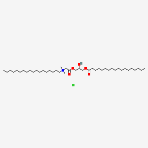 (2-(2-Hydroxy-3-((1-oxooctadecyl)oxy)propoxy)-2-oxoethyl)dimethyloctadecylammonium chloride