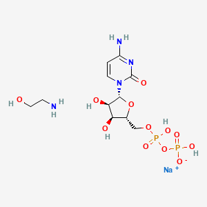 molecular formula C11H21N4NaO12P2 B12707098 Einecs 301-033-6 CAS No. 93980-55-3