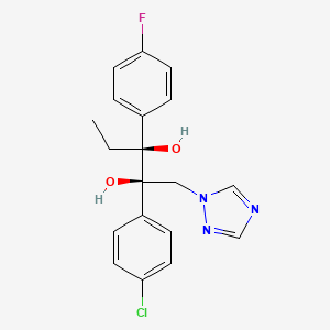 D-threo-Pentitol, 2-C-(4-chlorophenyl)-1,4,5-trideoxy-3-C-(4-fluorophenyl)-1-(1H-1,2,4-triazol-1-yl)-