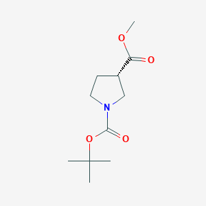 molecular formula C11H19NO4 B1270731 (S)-1-Boc-吡咯烷-3-羧酸甲酯 CAS No. 313706-15-9