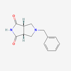 molecular formula C13H14N2O2 B1270733 顺式-5-苄基四氢吡咯并[3,4-c]吡咯-1,3(2H,3aH)-二酮 CAS No. 370879-53-1