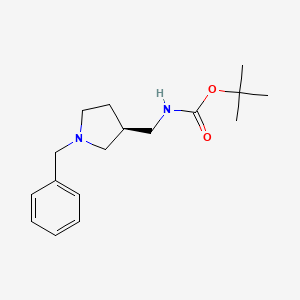 molecular formula C17H26N2O2 B1270734 (S)-tert-Butyl ((1-benzylpyrrolidin-3-yl)methyl)carbamate CAS No. 303111-41-3