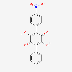 p-Benzoquinone, 2,5-dihydroxy-3-(p-nitrophenyl)-6-phenyl-