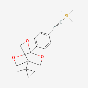 Silane, ((4-(4-(1-methylcyclopropyl)-2,6,7-trioxabicyclo(2.2.2)oct-1-yl)phenyl)ethynyl)trimethyl-