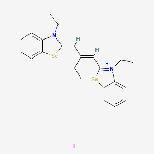 3-Ethyl-2-(2-((3-ethyl-3H-benzoselenazol-2-ylidene)methyl)but-1-enyl)benzoselenazolium iodide