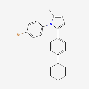 1H-Pyrrole, 1-(4-bromophenyl)-2-(4-cyclohexylphenyl)-5-methyl-