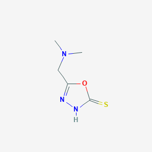 molecular formula C5H9N3OS B1270745 5-[(Dimethylamino)methyl]-1,3,4-oxadiazole-2-thiol CAS No. 33083-43-1