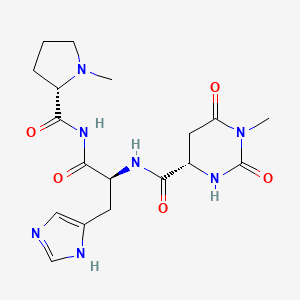 L-Prolinamide, N-((hexahydro-1-methyl-2,6-dioxo-4-pyrimidinyl)carbonyl)-L-histidyl-N-methyl-, (S)-