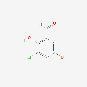 molecular formula C7H4BrClO2 B1270747 5-Bromo-3-chloro-2-hydroxybenzaldehyde CAS No. 19652-33-6