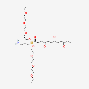 13,13-Bis(2-(2-(2-ethoxyethoxy)ethoxy)ethoxy)-3,6,9,12-tetraoxo-13-silahexadecan-16-amine