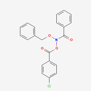 Benzamide, N-((4-chlorobenzoyl)oxy)-N-(phenylmethoxy)-