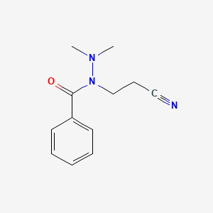 3-(2,2-Dimethyl-1-benzoylhydrazino)propionitrile