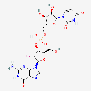 2'-Deoxy-2'-fluoroguanylyl-(3'-5')uridine