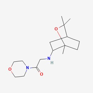 molecular formula C16H28N2O3 B12707506 4-(N-(1,8-Epoxy-p-menth-2-yl)glycyl)morpholine CAS No. 93144-11-7