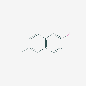 molecular formula C11H9F B1270751 2-氟-6-甲基萘 CAS No. 324-42-5