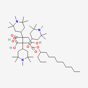 1,2,3-Tris(1,2,2,6,6-pentamethyl-4-piperidyl) 4-tridecyl butane-1,2,3,4-tetracarboxylate