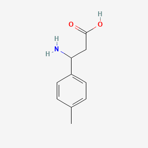 molecular formula C10H13NO2 B1270757 3-Amino-3-(4-methylphenyl)propanoic acid CAS No. 68208-18-4