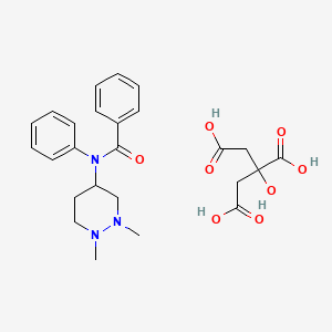 Benzamide, N-(hexahydro-1,2-dimethyl-4-pyridazinyl)-N-phenyl-, 2-hydroxy-1,2,3-propanetricarboxylate