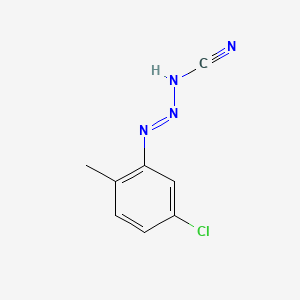 3-(5-Chloro-o-tolyl)-1-triazene-1-carbonitrile