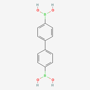 molecular formula C12H12B2O4 B1270769 4,4'-Biphenyldiboronic acid CAS No. 4151-80-8