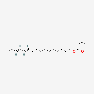 molecular formula C21H38O2 B12707706 2H-Pyran, 2-((11Z,13Z)-11,13-hexadecadienyloxy)tetrahydro- CAS No. 71685-56-8