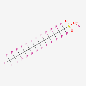 molecular formula C12F25KO3S B12707782 Potassium 1,1,2,2,3,3,4,4,5,5,6,6,7,7,8,8,9,9,10,10,11,11,12,12,12-pentacosafluorododecane-1-sulphonate CAS No. 85187-17-3