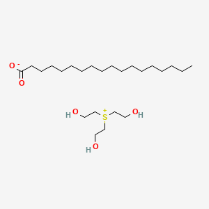 molecular formula C24H50O5S B12707835 Tris(2-hydroxyethyl)sulphonium stearate CAS No. 29398-82-1