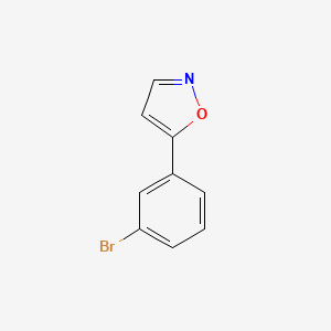 molecular formula C9H6BrNO B1270786 5-(3-Bromophenyl)isoxazole CAS No. 7064-33-7