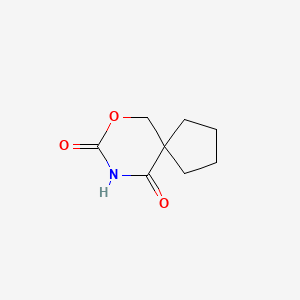 molecular formula C8H11NO3 B12707877 7-Oxa-9-azaspiro(4.5)decane-8,10-dione CAS No. 90087-41-5