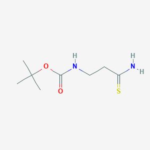 molecular formula C8H16N2O2S B1270788 Tert-Butyl N-(3-Amino-3-Thioxopropyl)Carbamate CAS No. 77152-97-7