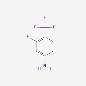 molecular formula C7H5F4N B1270791 4-Amino-2-fluorobenzotrifluoride CAS No. 69411-68-3