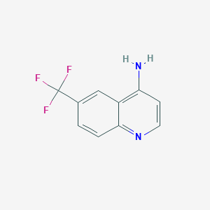 molecular formula C10H7F3N2 B1270796 6-(Trifluoromethyl)quinolin-4-amine CAS No. 247113-89-9