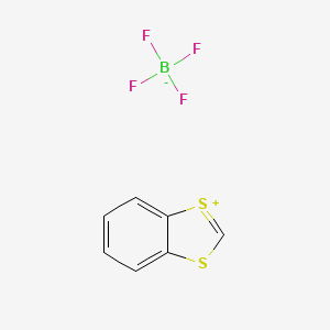 molecular formula C7H5BF4S2 B1270797 1,3-苯二硫杂环阳离子四氟硼酸盐 CAS No. 57842-27-0