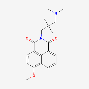 molecular formula C20H24N2O3 B12707993 2-(3-(Dimethylamino)-2,2-dimethylpropyl)-6-methoxy-1H-benz(de)isoquinoline-1,3(2H)-dione CAS No. 78473-06-0