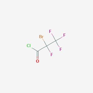 molecular formula C3BrClF4O B1270811 2-溴-2,3,3,3-四氟丙酰氯 CAS No. 6066-45-1