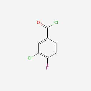 molecular formula C7H3Cl2FO B1270819 3-Chloro-4-fluorobenzoyl chloride CAS No. 65055-17-6