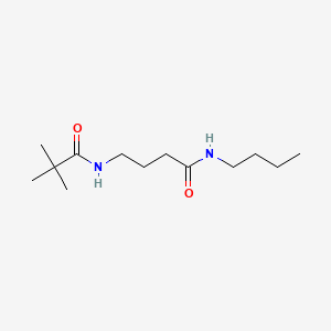 Butanamide, N-butyl-4-((2,2-dimethyl-1-oxopropyl)amino)-