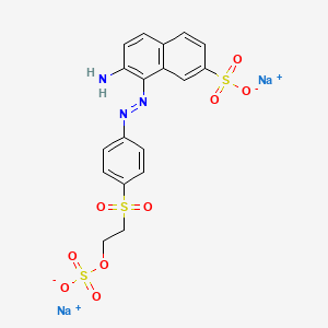 7-Amino-8-((4-((2-(sulphooxy)ethyl)sulphonyl)phenyl)azo)naphthalene-2-sulphonic acid, sodium salt