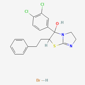 Imidazo(2,1-b)thiazol-3-ol, 3-(3,4-dichlorophenyl)-2,3,5,6-tetrahydro-2-(2-phenylethyl)-, monohydrobromide