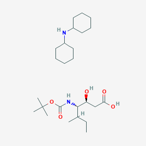 B1270828 Boc-(3S,4S,5S)-4-amino-3-hydroxy-5-methylheptanoic acid dicyclohexylammonium salt CAS No. 204199-26-8