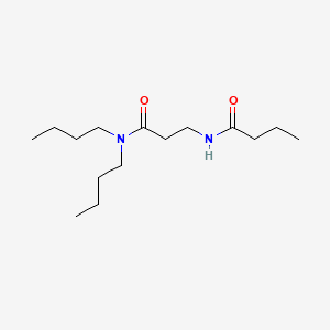 Butanamide, N-(3-(dibutylamino)-3-oxopropyl)-