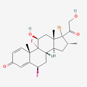 17-Bromo-6beta,9-difluoro-11beta,21-dihydroxy-16alpha-methylpregna-1,4-diene-3,20-dione