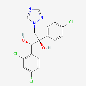 1,2-Propanediol, 2-(4-chlorophenyl)-1-(2,4-dichlorophenyl)-3-(1H-1,2,4-triazol-1-yl)-, (1S,2R)-