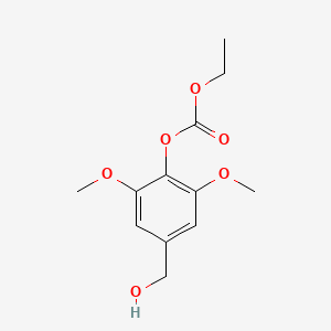 Ethyl 4-(hydroxymethyl)-2,6-dimethoxyphenyl carbonate