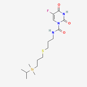 1(2H)-Pyrimidinecarboxamide, 3,4-dihydro-N-(3-((3-(dimethyl(1-methylethyl)silyl)propyl)thio)propyl)-2,4-dioxo-5-fluoro-