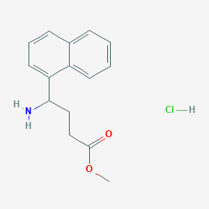 molecular formula C15H18ClNO2 B1270843 4-氨基-4-萘-1-基丁酸甲酯盐酸盐 CAS No. 811842-01-0