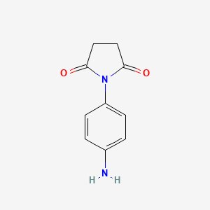 molecular formula C10H10N2O2 B1270846 1-(4-氨基苯基)吡咯烷-2,5-二酮 CAS No. 34373-09-6