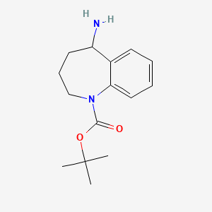 B1270849 tert-Butyl 5-amino-2,3,4,5-tetrahydro-1H-benzo[b]azepine-1-carboxylate CAS No. 811841-95-9